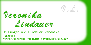 veronika lindauer business card